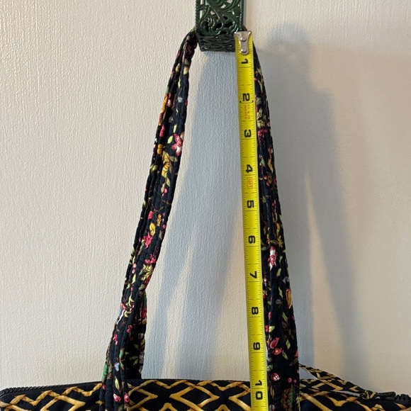 Vera Bradley Floral Ming Oriental Black Tote Bag- Medium - Picture 4 of 10